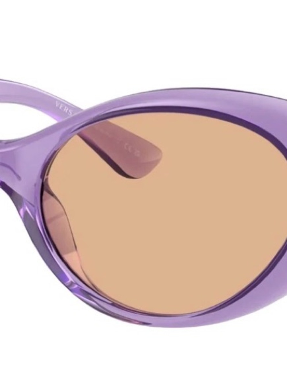 Versace Women's Transparent Purple Cat Eye Sunglasses - VE4455U 53533 53 - Italy